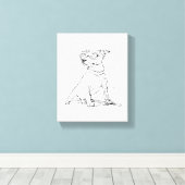 Toile Terrier Jack Russell  (Insitu (Plancher de Bois))
