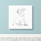 Toile Terrier Jack Russell (Insitu (Plancher de Bois))