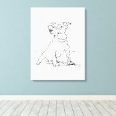 Toile Terrier Jack Russell (Insitu (Plancher de Bois))