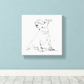 Toile Terrier Jack Russell (Insitu (Plancher de Bois))