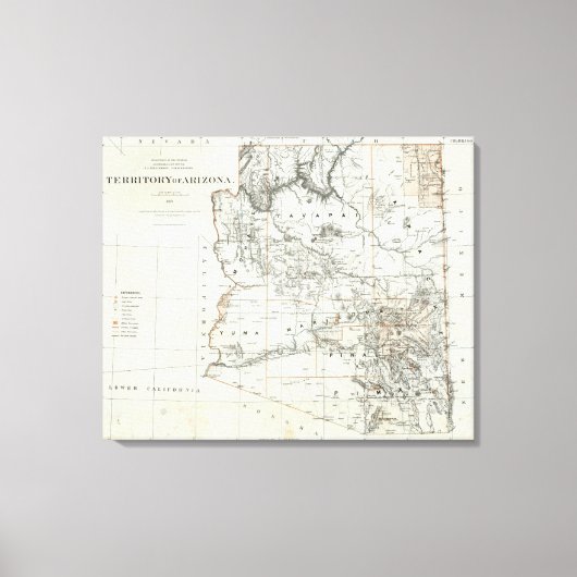 Toile Territoire De L'Arizona (Recto)