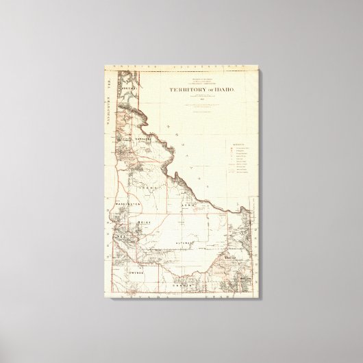 Toile Territoire De L'Idaho (Recto)