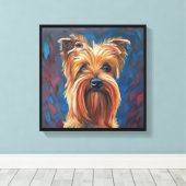 Toile Tervrier Australien - Portrait de Chien (Insitu (Plancher de Bois))