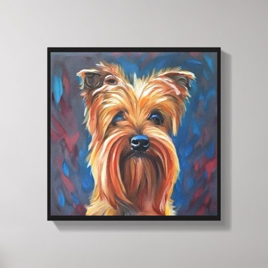 Toile Tervrier Australien - Portrait de Chien (Recto)