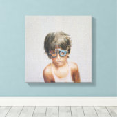 Toile Test des yeux à Vivekananda (Insitu (Plancher de Bois))