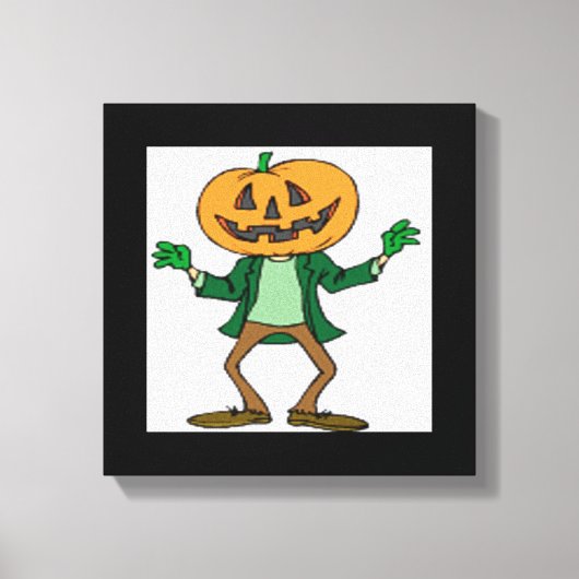 TOILE TÊTE CITROUILLE HALLOWEEN (Recto)