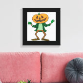 TOILE TÊTE CITROUILLE HALLOWEEN (Insitu(Salon))