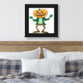TOILE TÊTE CITROUILLE HALLOWEEN (Insitu(Chambre))