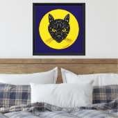 Toile Tête de chat noir (Insitu(Chambre))