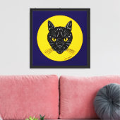 Toile Tête de chat noir (Insitu(Salon))