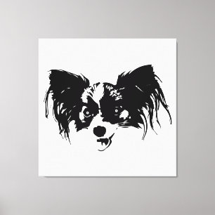 Toile Tête de chien drôle