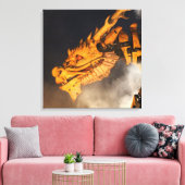 Toile Tête de dragon (Insitu(Salon))