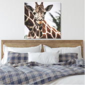 Toile Tête de girafe Tirage de fourrure de girafe Animal (Insitu(Chambre))