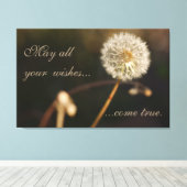 Toile Tête de graines de Dandelion en tons Brown (Insitu (Plancher de Bois))