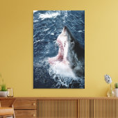 Toile Tête de grand requin blanc (Insitu(Salon))