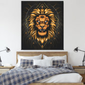 Toile Tête de lion (Insitu(Chambre))