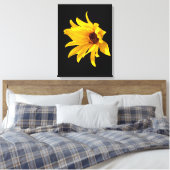 Toile Tête de marguerite jaune Helenium Canvas Print (Insitu(Chambre))