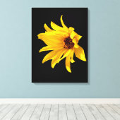 Toile Tête de marguerite jaune Helenium Canvas Print (Insitu (Plancher de Bois))