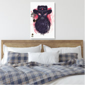 Toile Tête de mort hipster skulls cowboy western (Insitu(Chambre))