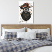 Toile Tête de mort hipster skulls western cowboy (Insitu(Chambre))