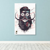 Toile Tête de mort hipster skulls yeux psychédélique bar (Insitu (Plancher de Bois))