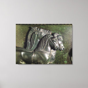 Toile Tête d'un cheval d'un quadriga