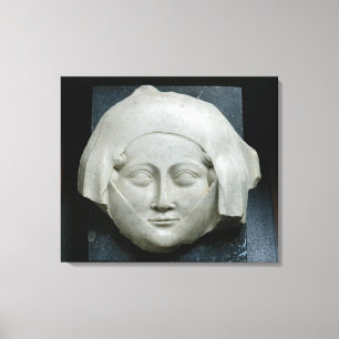 Toile Tête d'une effigie d'une femme