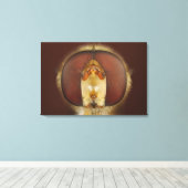 Toile Tête et yeux composés d'une mouche (Insitu (Plancher de Bois))