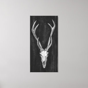 Toile Tête rustique d'animal de cerfs communs