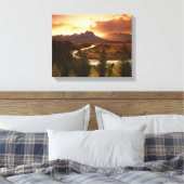 Toile Teton Range au coucher du soleil, de Snake River (Insitu(Chambre))