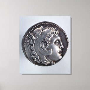 Toile Tetradrachma dépeignant Alexandre le grand