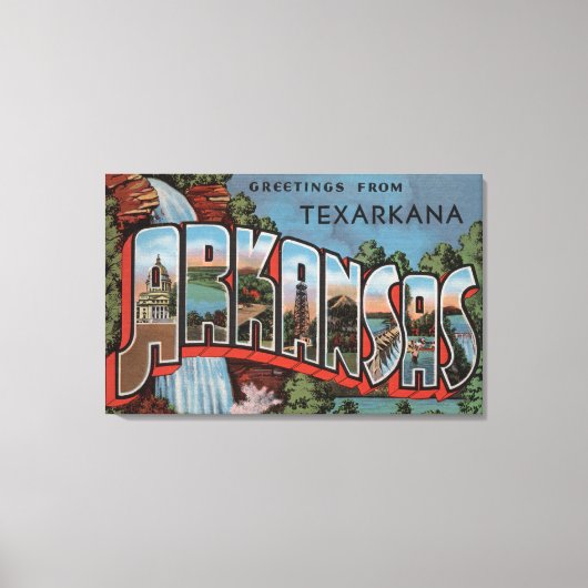Toile Texarkana, Arkansas (Scène des chutes d'eau) (Recto)