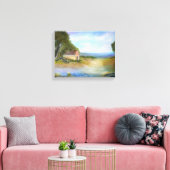 Toile Texas Bluebells squatter Shack Paysage (Insitu(Salon))