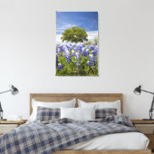 Toile Texas bluebonnets (lupinus texensis) et chêne (Insitu(Chambre))