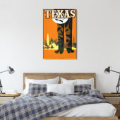 Toile Texas City Cowboy (Insitu(Chambre))