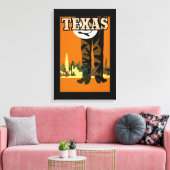 Toile Texas City Cowboy (Insitu(Salon))