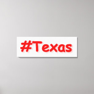 Toile "#Texas " Conception sympa. Commandez dès maintena
