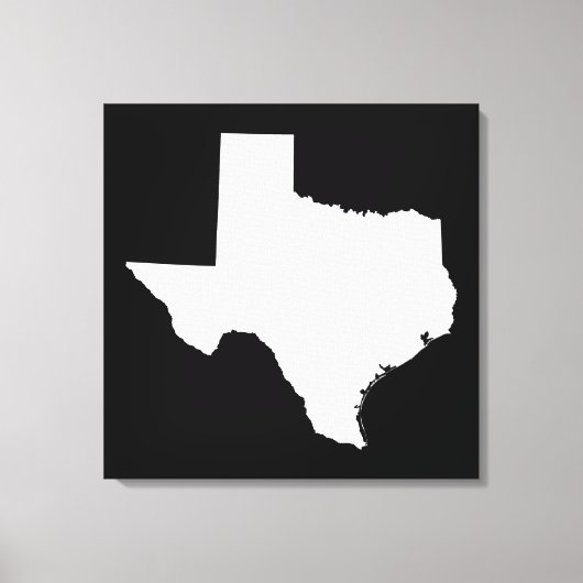 Toile Texas en blanc et noir (Recto)