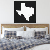 Toile Texas en blanc et noir (Insitu(Chambre))