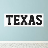 Toile Texas Independence Day Canvas 57x18 (Insitu (Plancher de Bois))