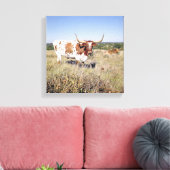 Toile Texas Longhorn Breed (photo) (Insitu(Salon))