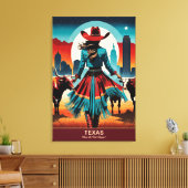 Toile Texas Travel : là où commence l'Ouest (Insitu(Salon))