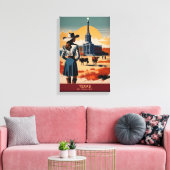 Toile Texas Travel : Votre aventure attend (Insitu(Salon))