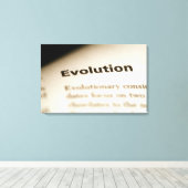 Toile Texte de l'évolution sur la page (Insitu (Plancher de Bois))