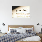 Toile Texte de l'évolution sur la page (Insitu(Chambre))