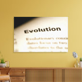 Toile Texte de l'évolution sur la page (Insitu(Salon))