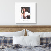 Toile Texte photo personnalisé minimaliste (Insitu(Chambre))