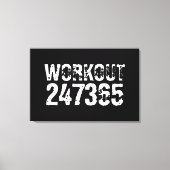 Toile Texte usé et rayé Workout 247365 blanc (Recto)