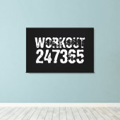 Toile Texte usé et rayé Workout 247365 blanc (Insitu (Plancher de Bois))