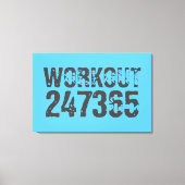 Toile Texte usé et rayé Workout 247365 bleu (Recto)